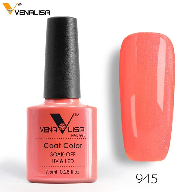 61508 Venalisa Easy Soak Off Gel Nail UV LED Lamp Gel Polish 60 Colors Semi Permanent Gel Varnishes Gelpolish - Цвет: Серебристый