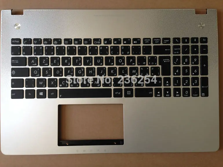 Новая AR-FR AZERTY арабо-Французская клавиатура для Asus N56 N56D N56DP N56DY N56V N56VB Win8 с topcase