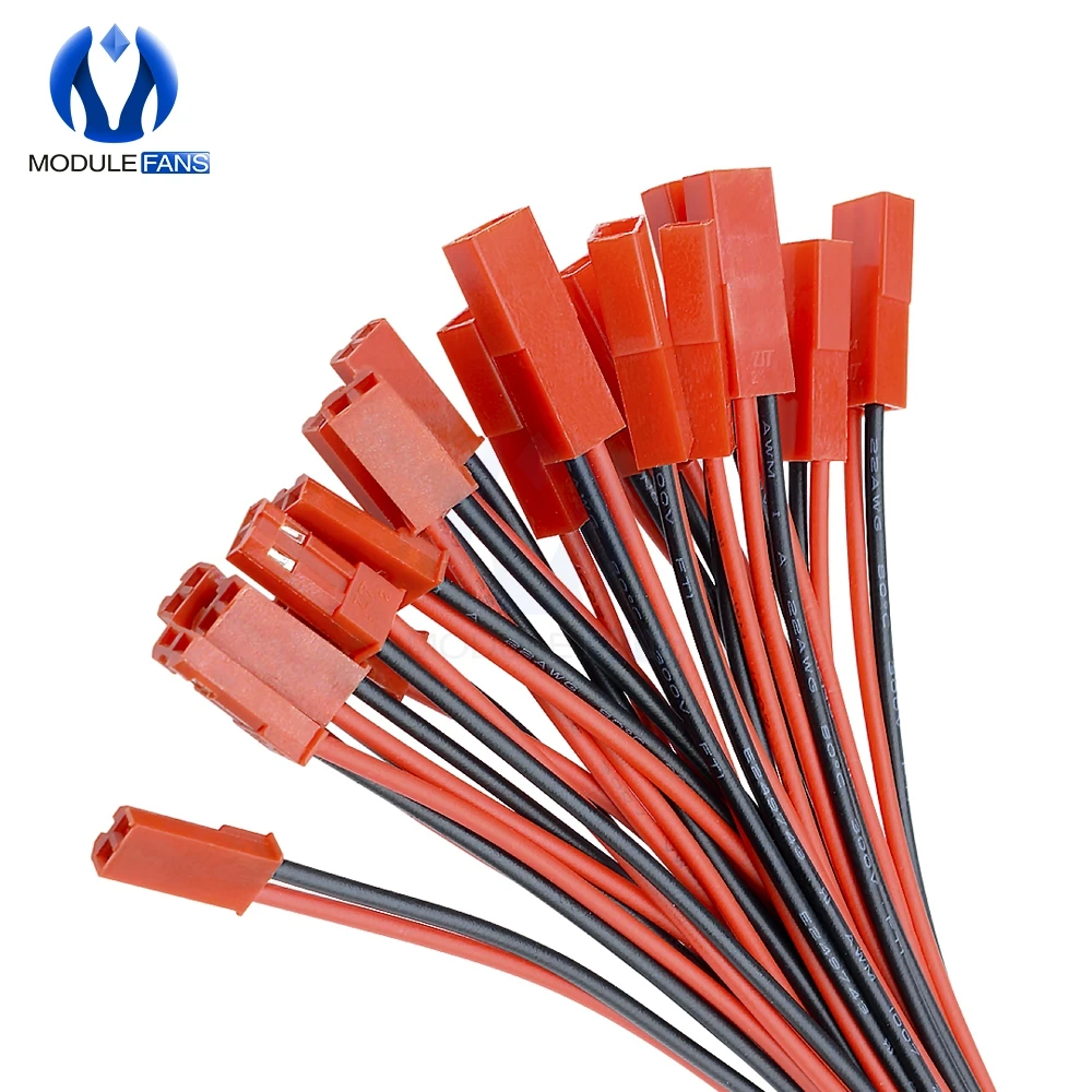 

10 Pairs 100mm 10cm JST Male Female Connector Plug Cable For RC BEC Battery Helicopter DIY FPV Drone Quadcopter