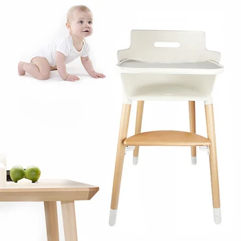 

Детский высокий стульчик для кормления в современном стиле удобный с защитой безопасно