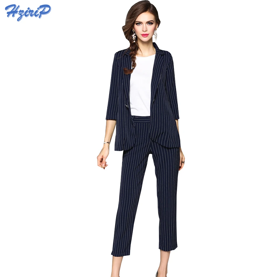 Hzirip Autumn Work Wear Women Pants Suit 2017 Fashion