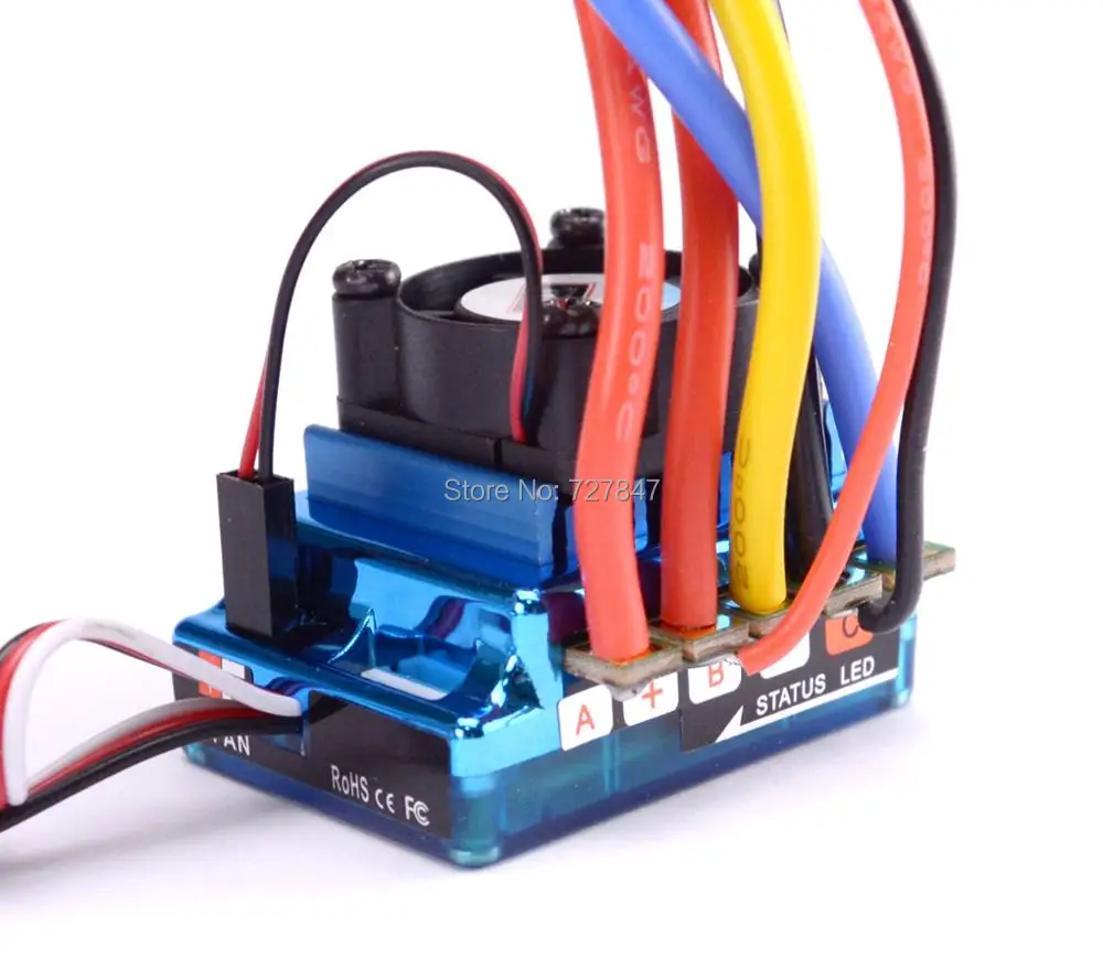 Сенсорный Бесщеточный Регулятор Скорости 120A ESC для 1/16 1/10 1/12 RC Car Crawler|brushless speed