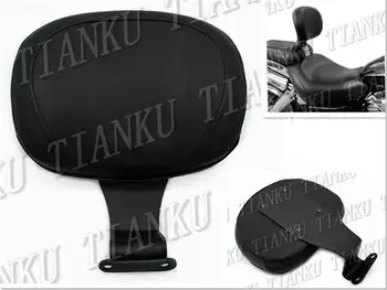 

Motorcycle Black leather Driver Front Backrest For Honda VTX 1300 VTX1300