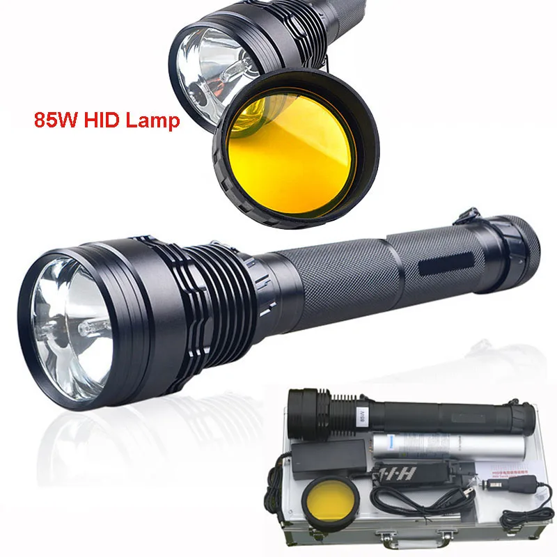 

Hunting tactical flashlight Led 85W high power 8500Lumens HID lamp beads brighter than XHP70 LED flashlight torch for Hunting