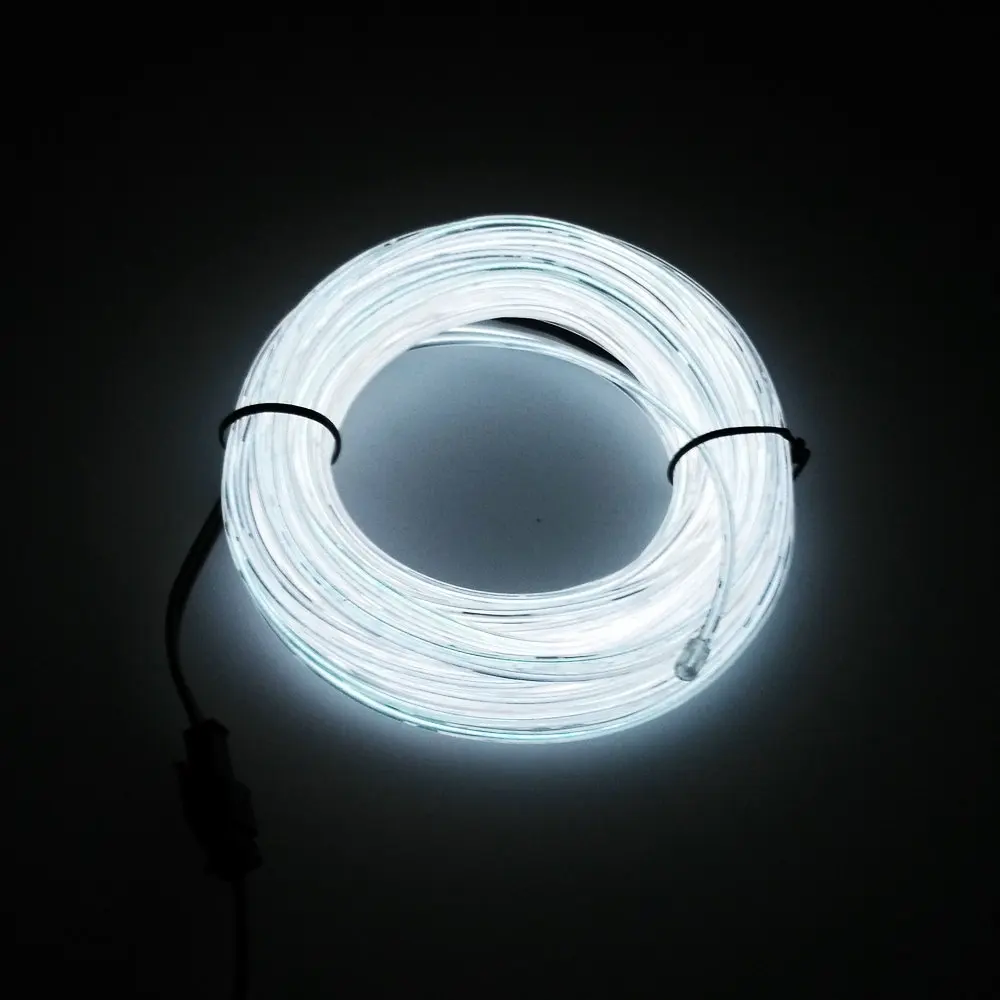 М 10 м/м 20 м/м 30 м/50 м неоновая вывеска огни Танцевальная вечеринка автомобильный Декор неонсветодио дный светодиодная лампа Гибкая EL Wire Rope Tube