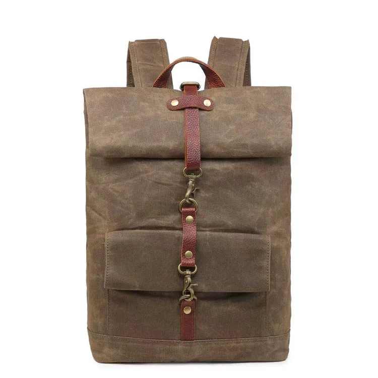 Модные мужские и женские холщовые рюкзаки школьные сумки для подростков мальчиков и девочек Большой Вместительный рюкзак для ноутбука Ретро мужской рюкзак - Цвет: coffee