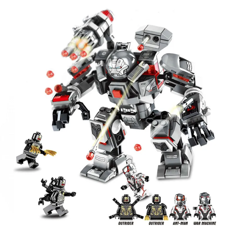 

Marvel Avengers Endgame Super Heroes Iron Man Hulk Buster War Machine Figures Building Blocks Kids Toys Compatible With Lego
