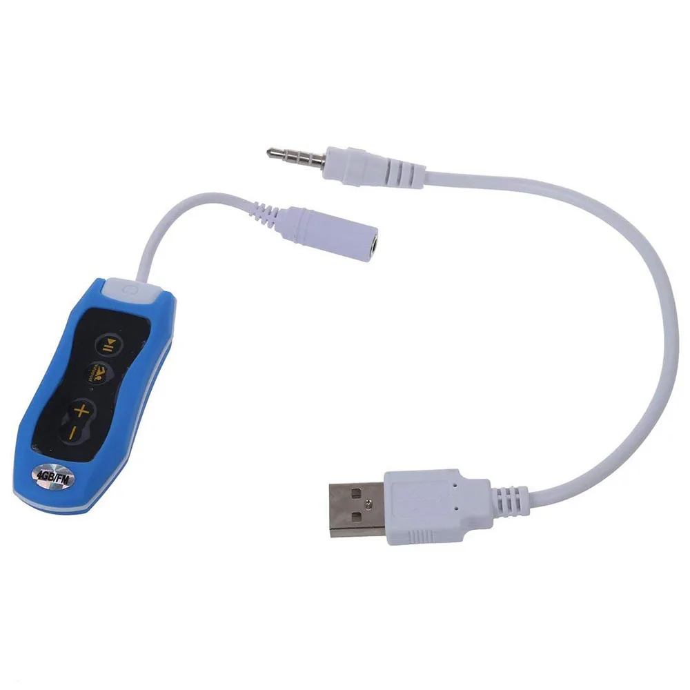 Мини mp3 плеер Escytegr FM радио 4G/8G/16G/32G для плавания дайвинга серфинга