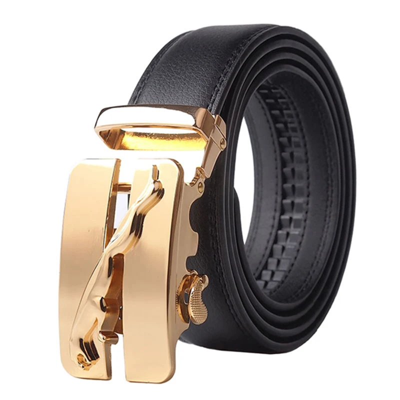 Automatic Buckle Cowhide Belt – Mens Style Studio