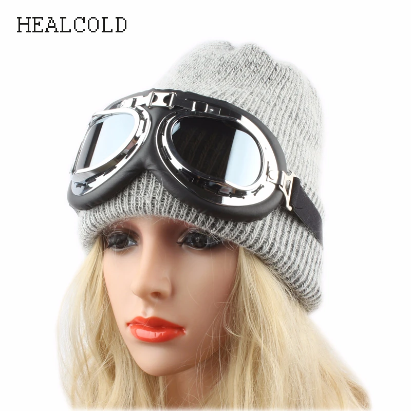 Winter Hats For Women Sunglass Skullies Beanies Men Fashion Thick Warm