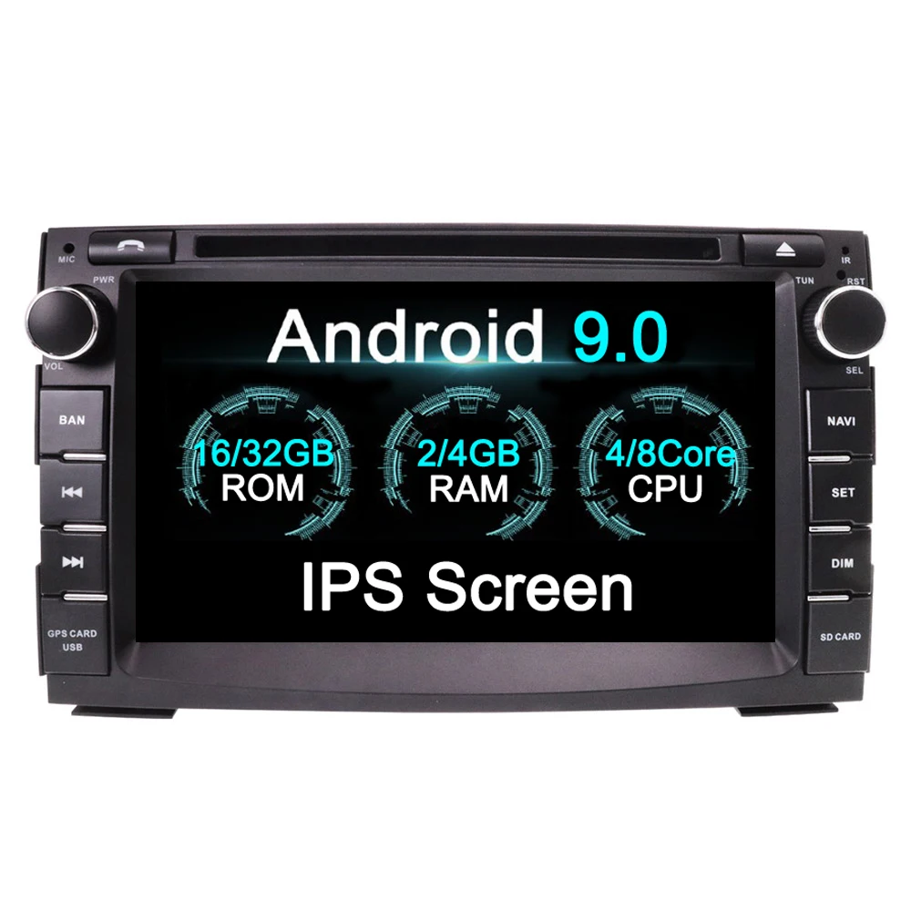 Excellent 7" HD Android 9.0 Car DVD Auto Radio For Kia Ceed 2009 2011 2012-2017 Venga GPS Navigation FM WiFi Multimedia Stereo Gift Camera 1