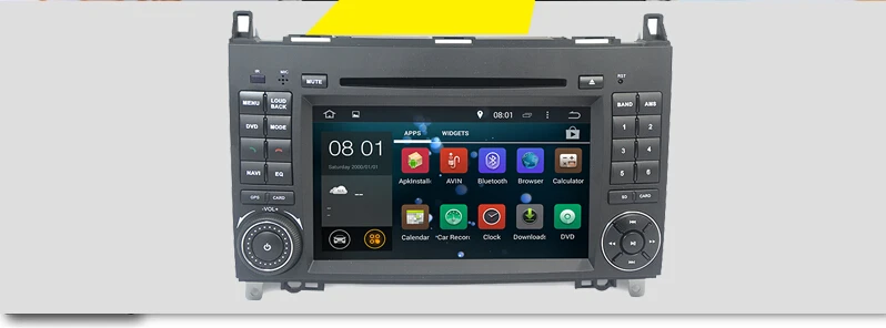 Excellent Quad Core 1024*600 2 din car DVD Android 7.1 for Mercedes/benz B200 W169 A160 Viano Vito GPS NAVI RADIO BT built-in wifi dvr map 3