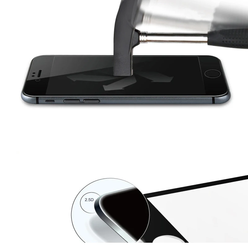 3D защита экрана с изогнутыми краями для iPhone 6 7 закаленное стекло s 8 Plus защитная