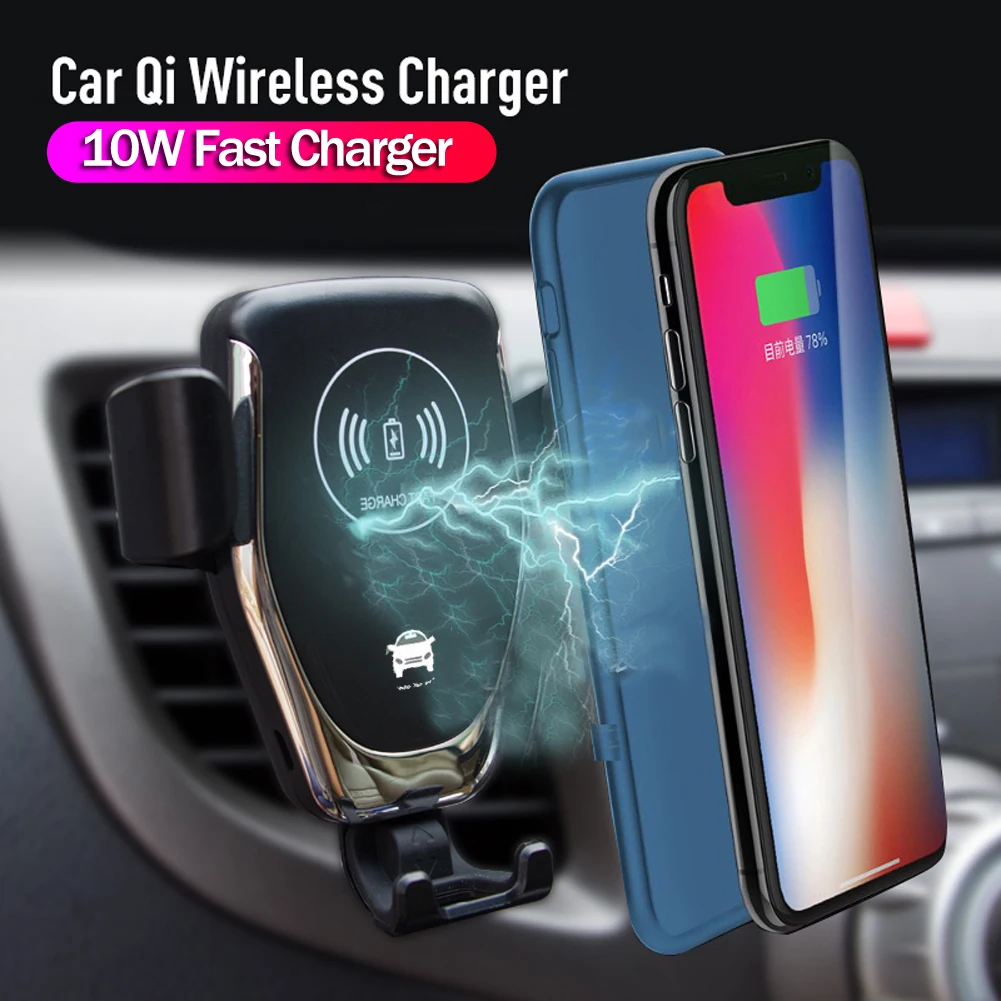 15W Qi Wireless Charger Car Phone Holder Gravity GPS Stand for iPhone 11 Pro Max Xs XR 8 Plus For Huawei Mate 30 Pro P20 P30