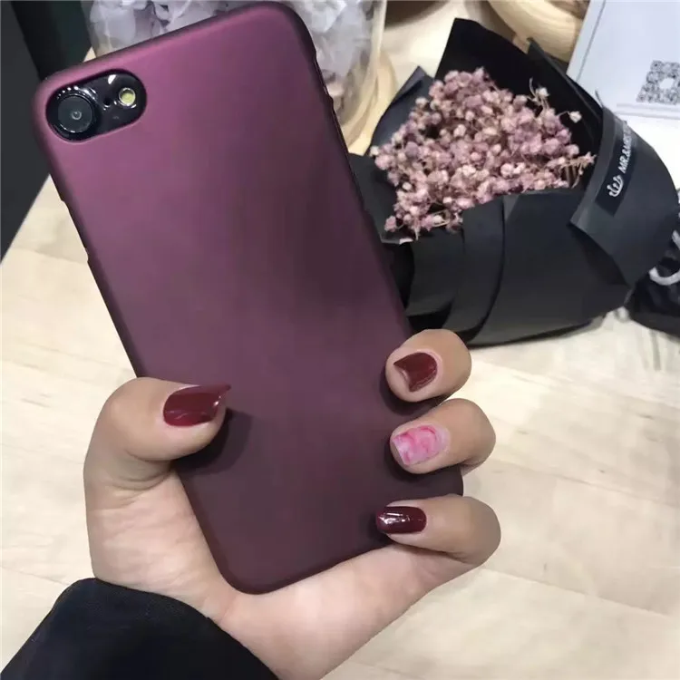 Красивый чехол винно-Красного цвета для iphone 7 6 6S Plus чехлы телефонов модный