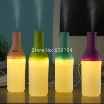 

2016 New type Portable Mini USB Humidifier Bottle Office Air Diffuser Mist Maker LED Nightlight USB Humidifier