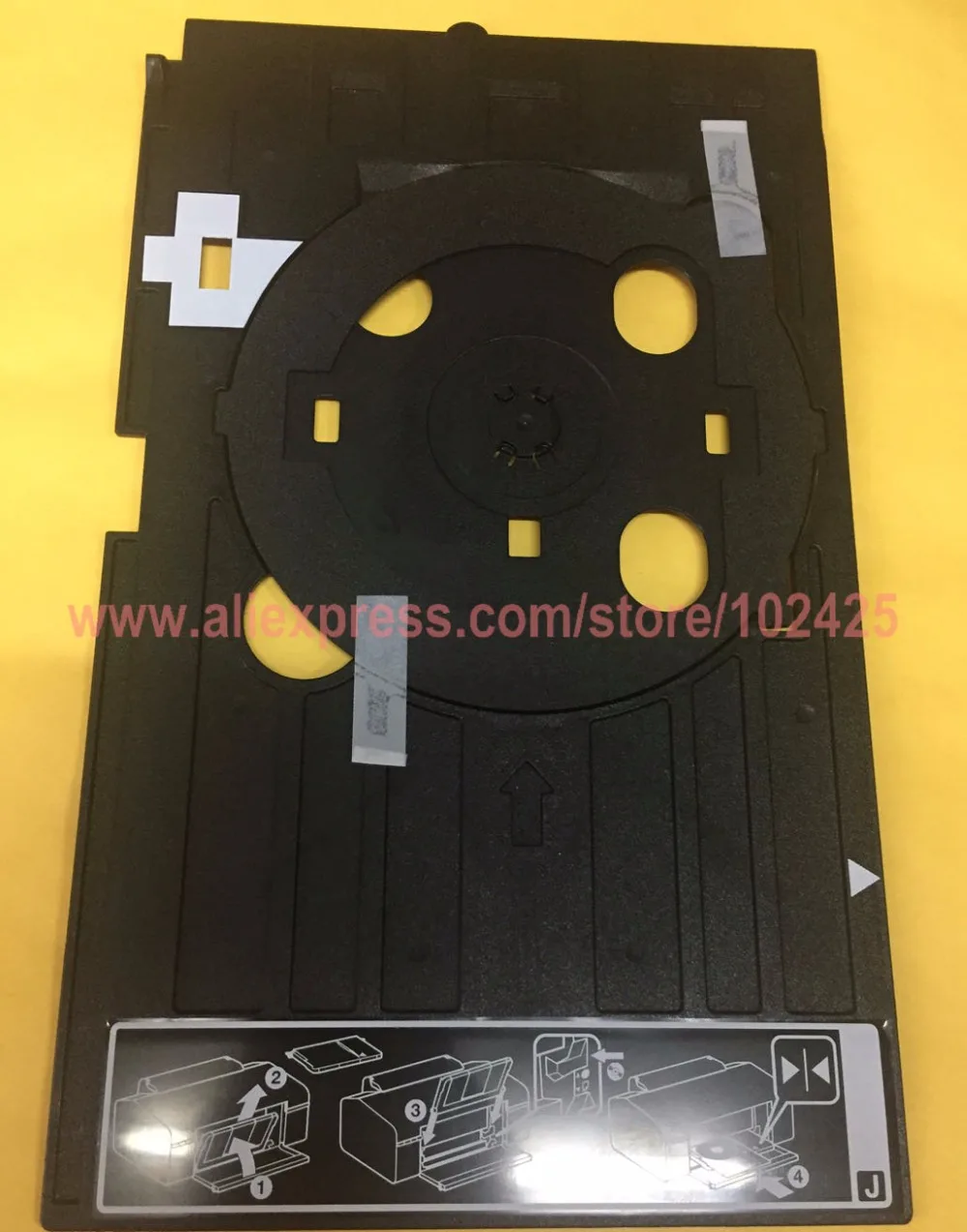 Bandeja de DVD para impressora jato de tinta Epson, CD para T50, T60, P50, L800, L810, R290, L801, R330, R380, R390, RX680, T50, Novo