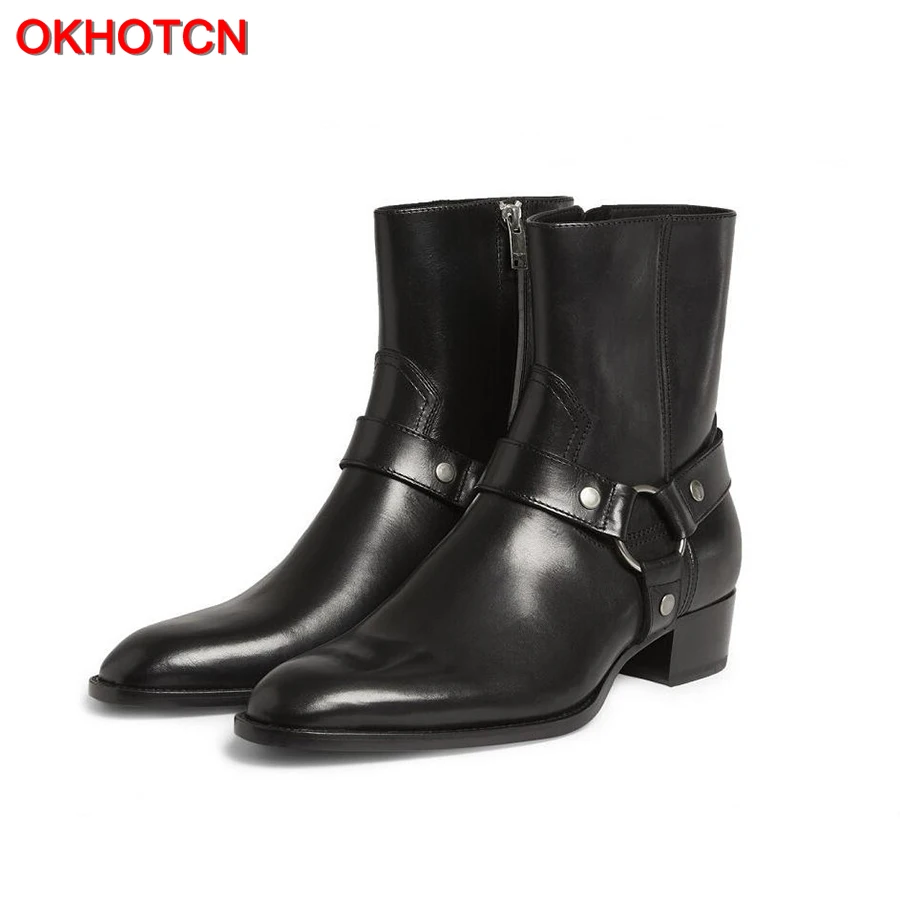 mens chelsea boots with zipper