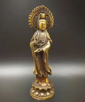 

Crafts statue China pure brass refined guanyin bodhisattva crafts statue