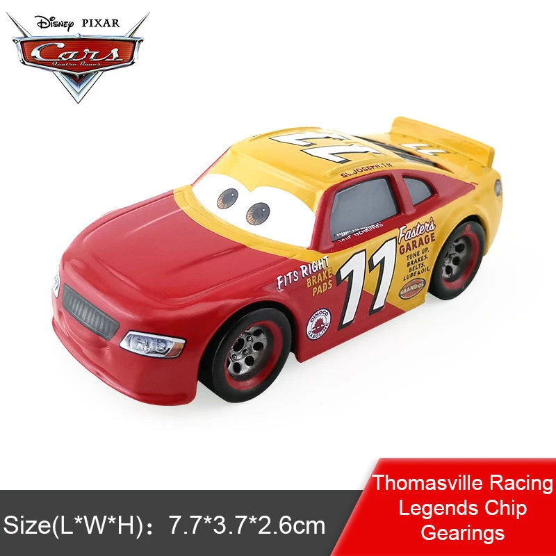 DISNEY CARS DIECAST-Cars 3 Thomasville Racing Legends-Chip Gearings-Neuf DISNEY CARS DIECAST-Cars 3 Thomasville Racing Legends-Chip Gearings-Neuf