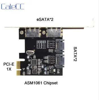 

PCI-E to 4 Ports SATA 3.0 ESATA PCIE SATA3 6Gbps Expansion Card PCI-E Adapter