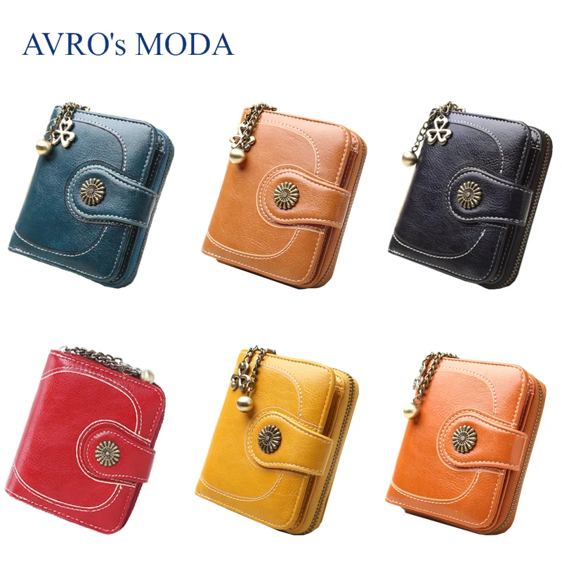 Кошелек AVRO's MODA женский из искусственной кожи брендовый винтажный клатч на