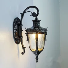 E27 Водонепроницаемый Европейский наружная настенная лампа из алюминиевого сплава классическая вилла садовые фонари Уличные светильники