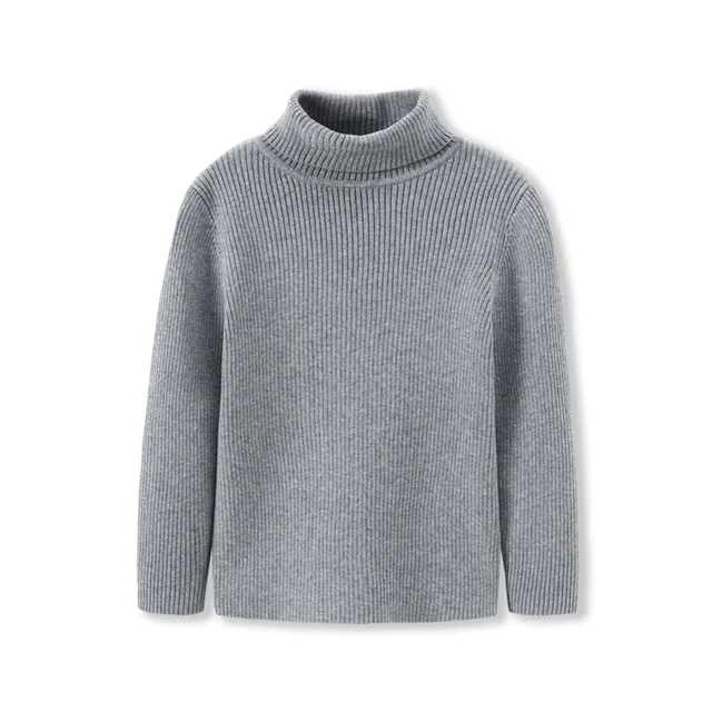 Balabala Toddler Boy Rib Knit Roll up Turtleneck Sweater Balabala Toddler Boy Rib Knit Roll up Turtleneck Sweater