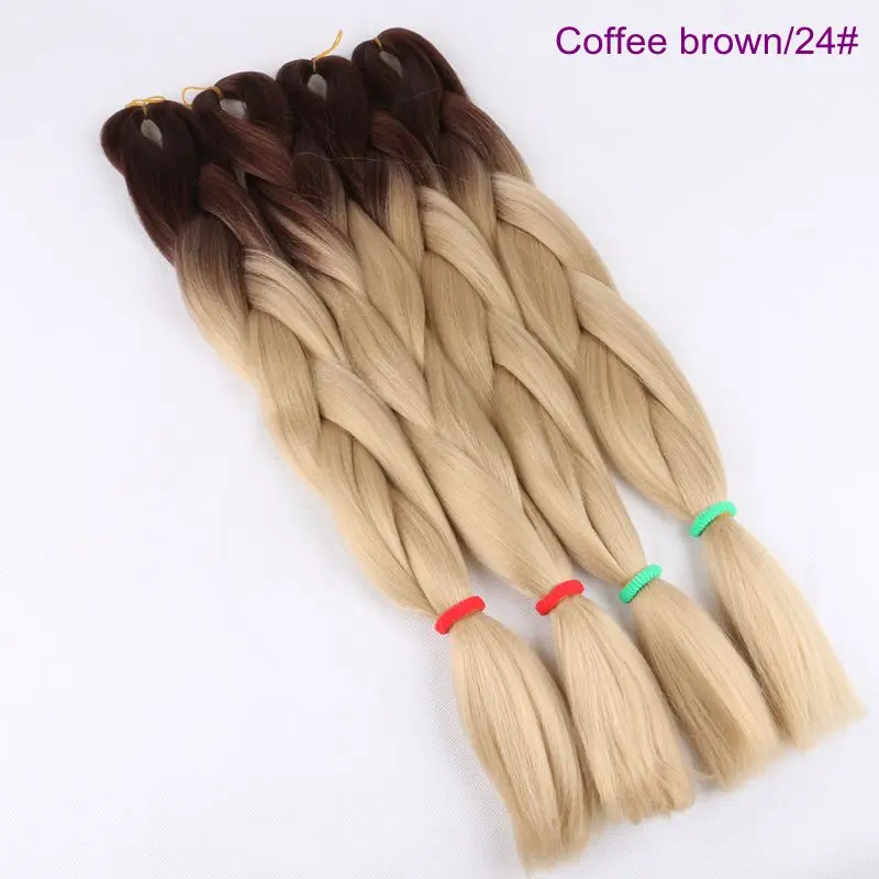 Desire for hair 1 упаковка 24 дюйма 100 г синтетические два тона ombre box косы для наращивания волос для небольшой завивка, плетение волос - Цвет: P4/30