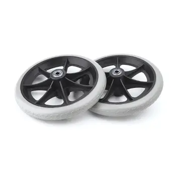 

2Pcs 6"/8" Wheelchair Casters Small Cart Rollers Chair Wheels Accessories