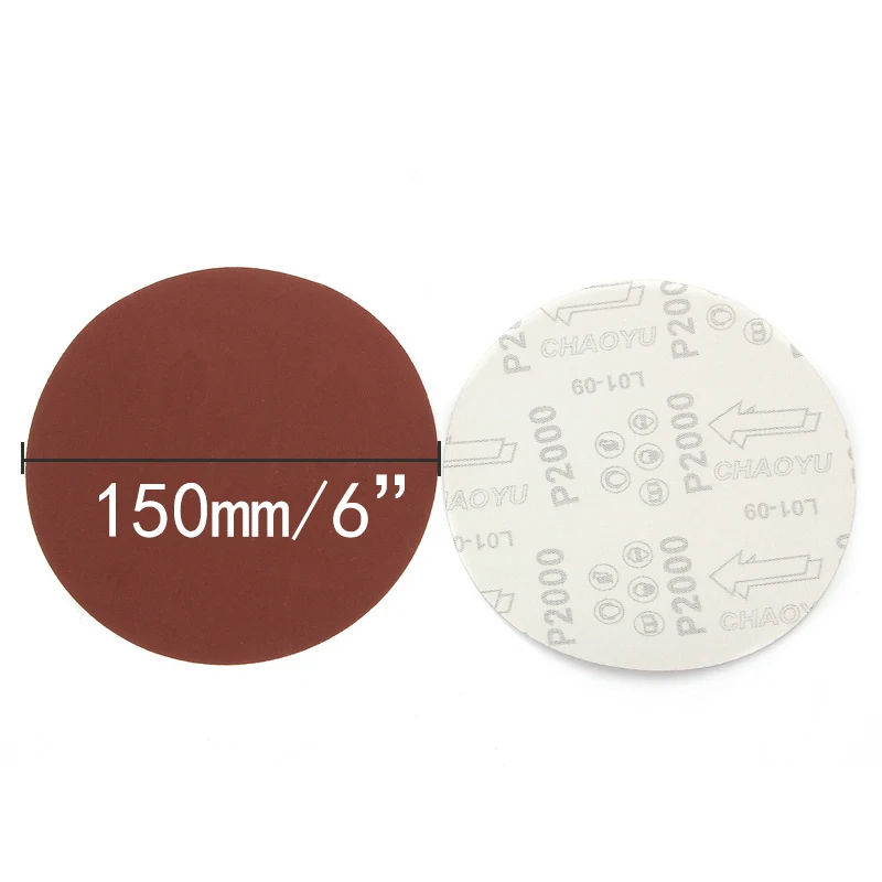 10Pcs Sanding Disc 6'' 2000 Grit Hook And Loop Wet or Dry Autobody Sanding Discs Polishing Pad Sanderpaper