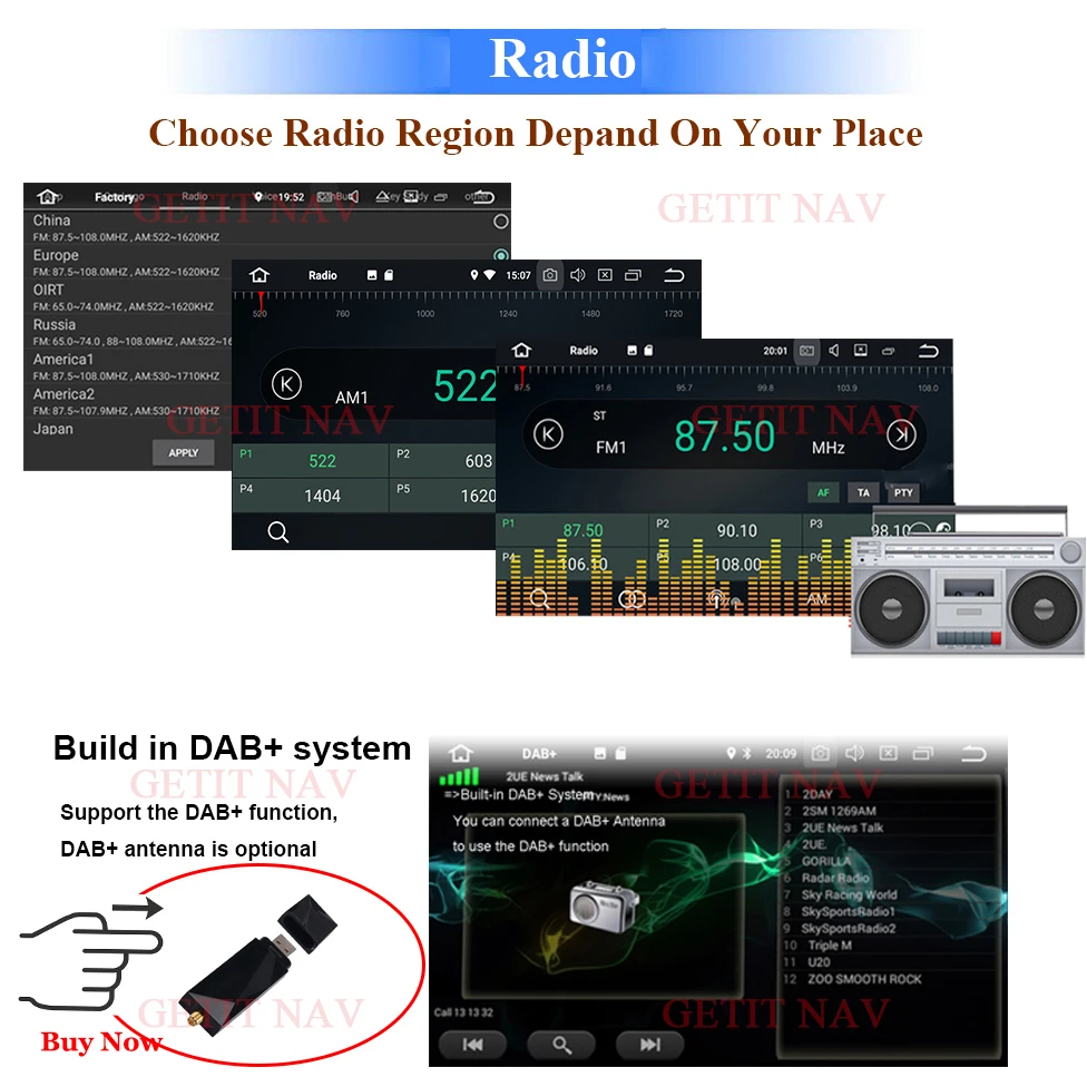 Best 64G ROM Android 9 Car DVD Stereo Multimedia Player Radio GPS for Porsche Cayenne 2003-2010 5