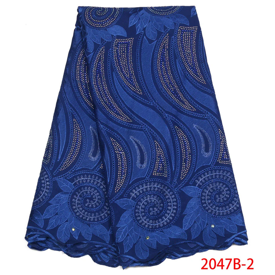 African Lace Cotton Fabrics Swiss Voile Fabric High Quality Embroidered Flower Pattern For Men Wedding Dress APW2047B-2 | Дом и сад