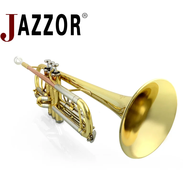 JAZZOR JBTR 601 professional B плоская труба улучшенный Высококачественный золотой лак с