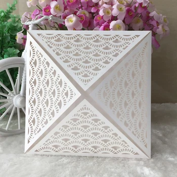 

12pcs/lot Free shipping and printable laser cut wedding invitations greeting cards paper craft party decoration ocean theme card