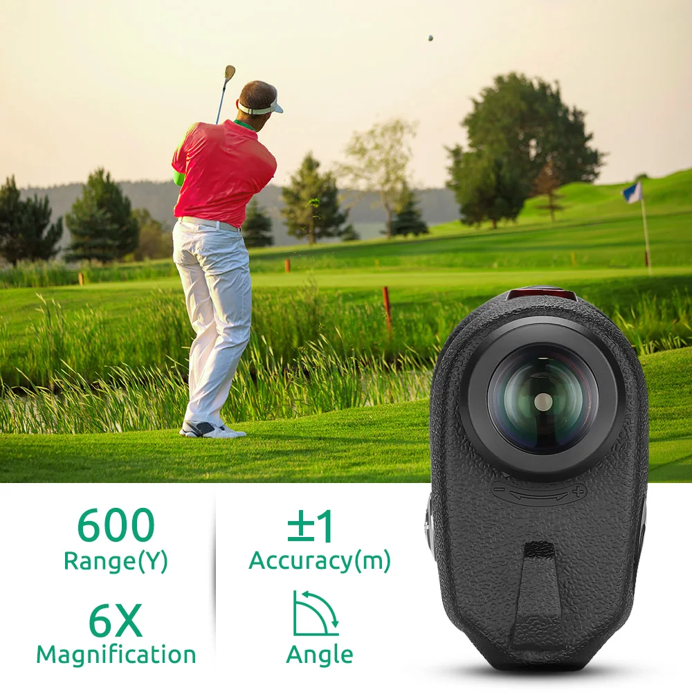 BOBLOV Golf Rangefinder 600 Yards G3 Slope Golf Range Finders with Flaglock 6X Magnification Laser Range Finder Measure With bag