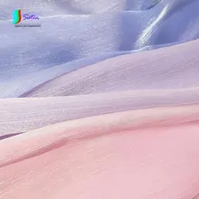 Ледяная катионная пряжа, блестящая креповая ткань, Eugene пряжа, жатый шелк, мягкая рубашка, юбка, темпераментная разноцветная ткань A0103A