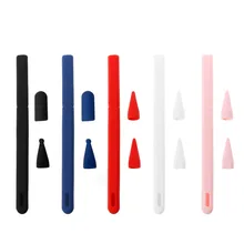 Мягкий силиконовый чехол для Apple Pencil 2 для iPad Pencil 2nd Насадка На глушитель держатель планшет ручка-стилус 360 полный защитный чехол для динамика