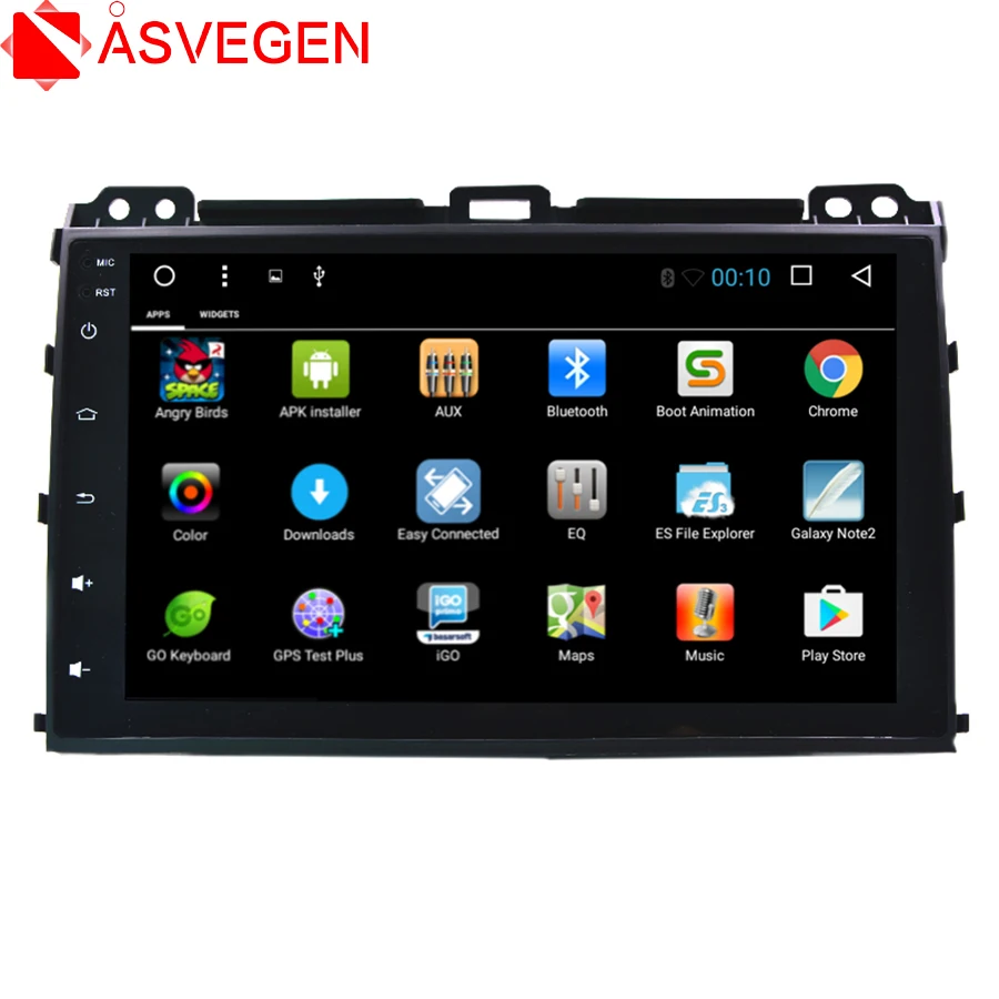 Excellent 9" Car Radio Quad Core Android 7.1 Touch Screen Car DVD GPS Navigation For Toyota Prado 120 2002-2009  With 1G RAM 0