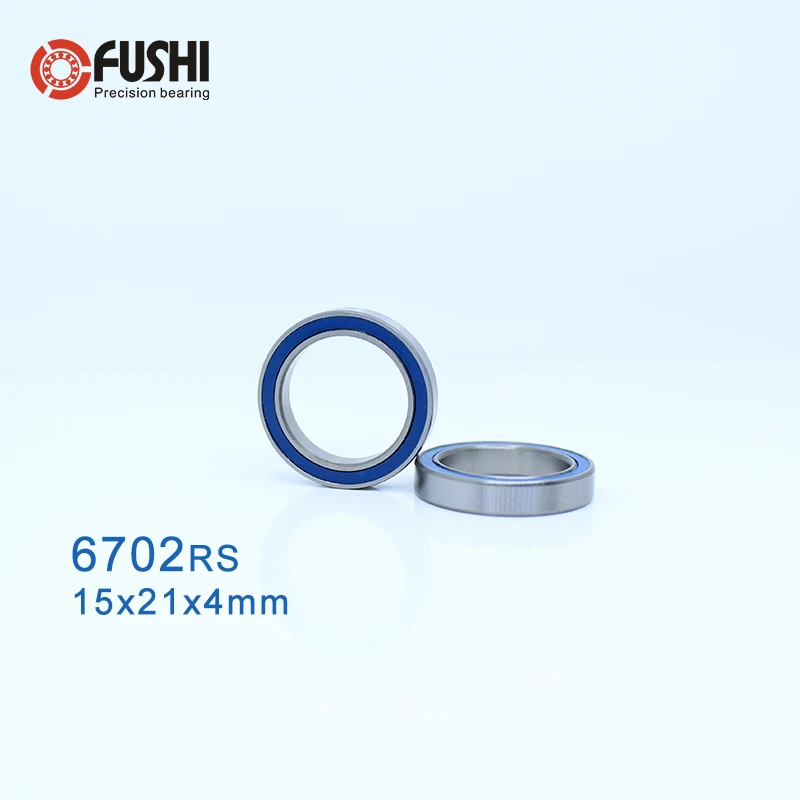 

6702RS Bearing 10PCS 15x21x4 mm ABEC-3 Hobby Electric RC Car Truck 6702 RS 2RS Ball Bearings 6702-2RS Blue Sealed