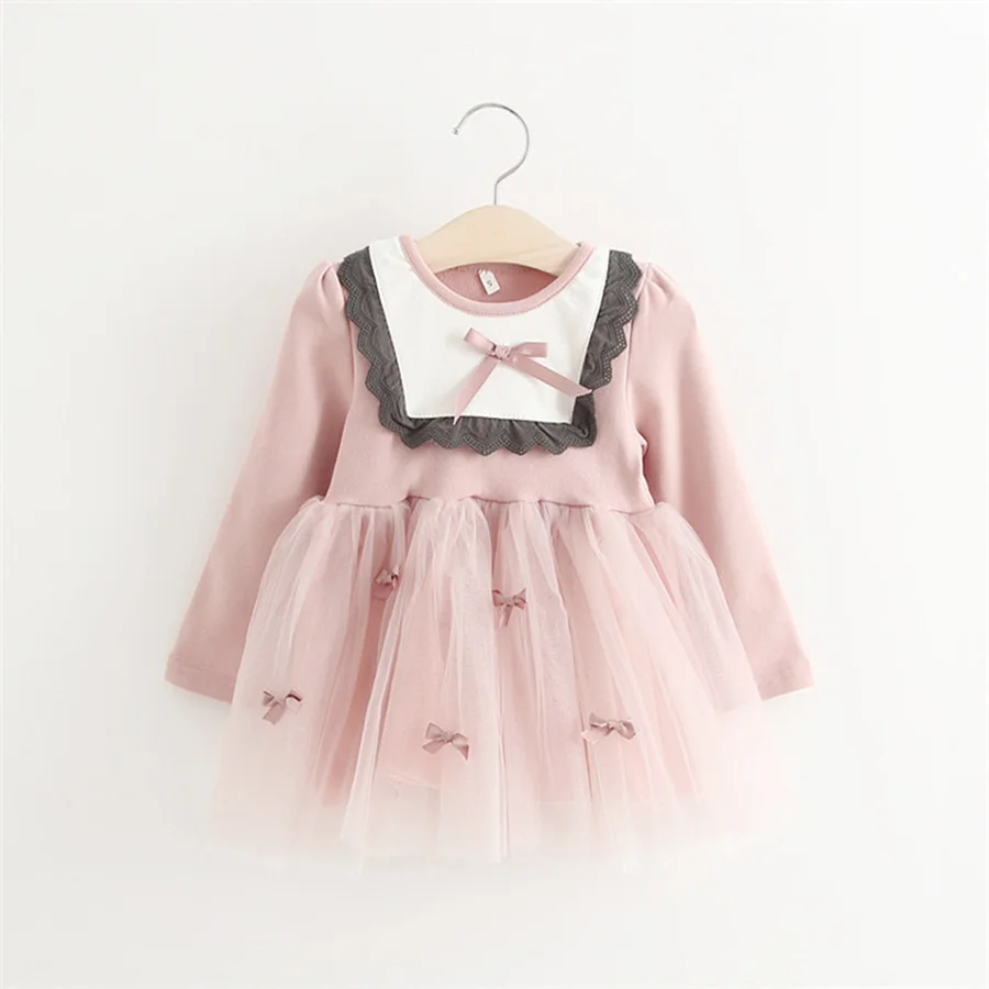 

2pcs/set 2017 Spring Baby Girl Mesh Set Princess Dress Kids Clothes Suit Infant Set Baby YD129