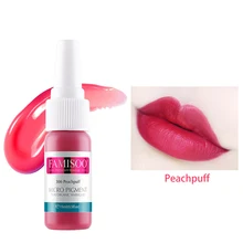 Famisoo 15 мл чернила татуировки Постоянный макияж с микроволокном пигмент для губ татуировки pigmento тела живописи тушью для татуировки Поставки