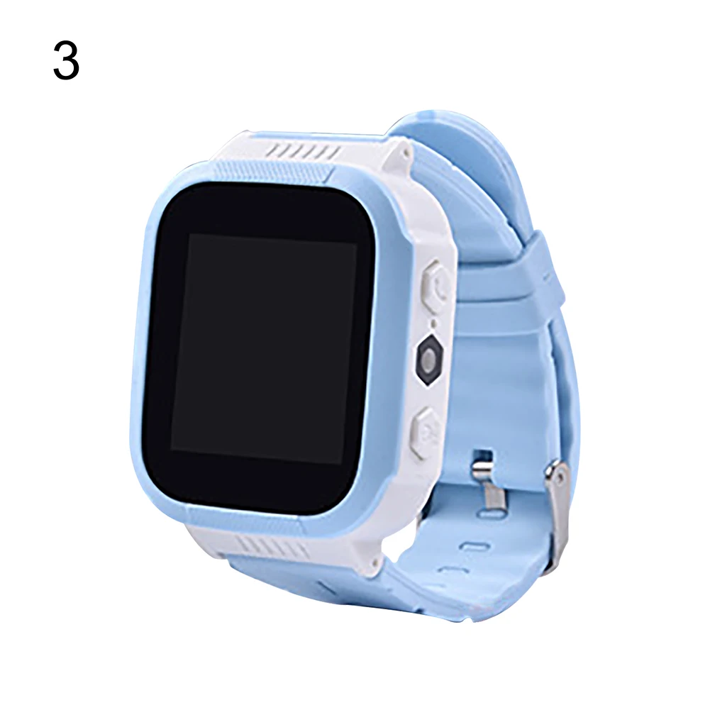Телефон Вызов сенсорный экран сигнализация фотография локатор дети Смарт цифровые наручные часы - Цвет: White Blue