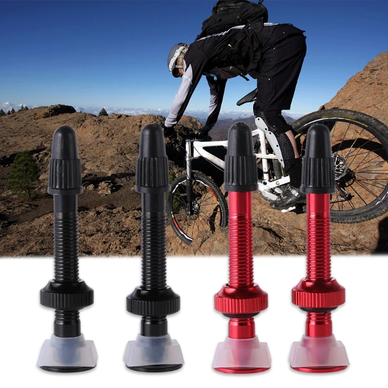 

QILEJVS 2 pcs Bicycle Valve Presta Core Ultralight French Aluminum Alloy MTB Road Bike