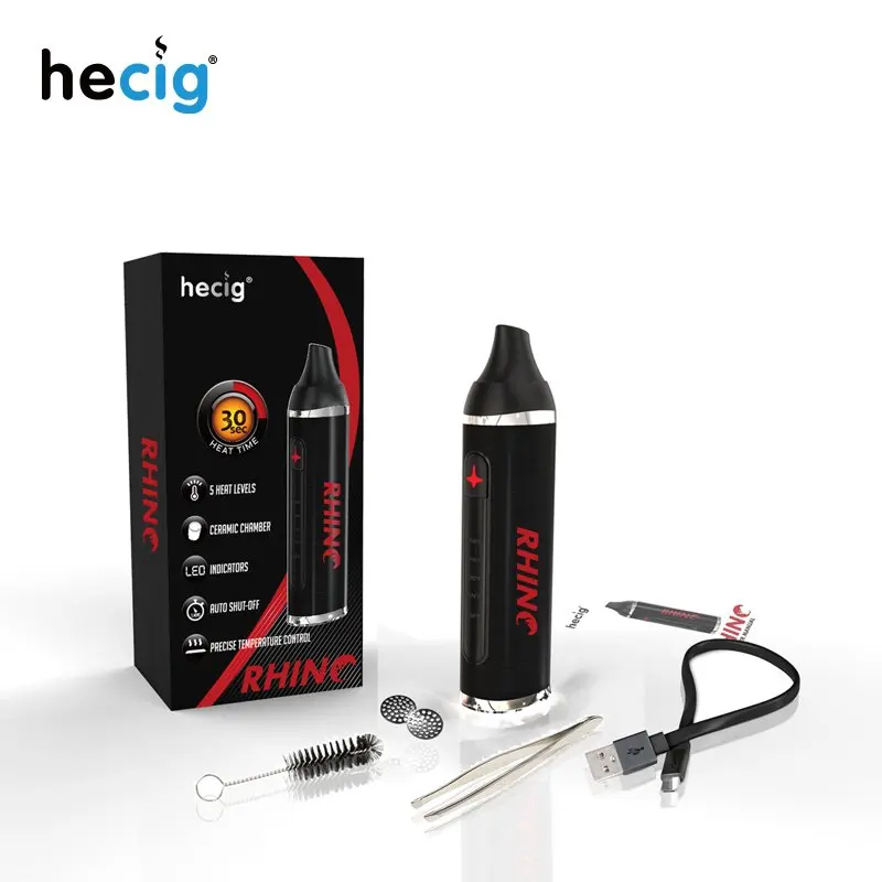 Оригинальный Hecig носорог комплект испаритель сухой травы Vapor Box Mod 2200 мА/ч Ёмкость