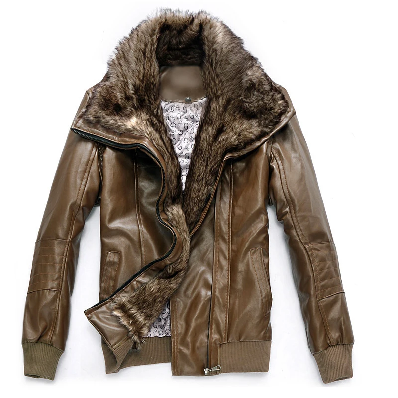 font b Men S b font Slim Motorcycle Leather font b Jacket b font New