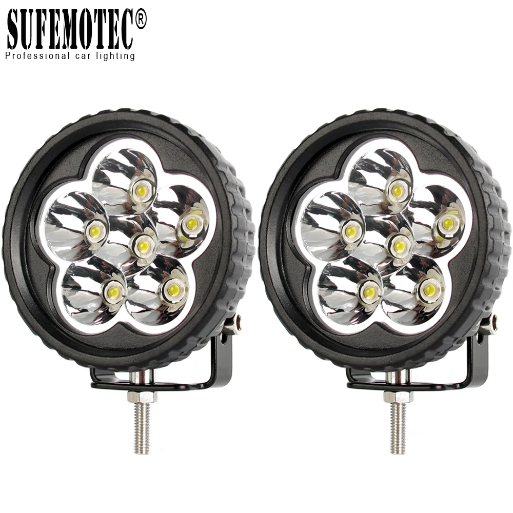 

2Pcs 3.5 Inch 18W Led Work Light 12V For Car 4x4 Offroad Motorcycle ATV Tractor Truck Boat Spot Beam Driving Lights Working Lamp