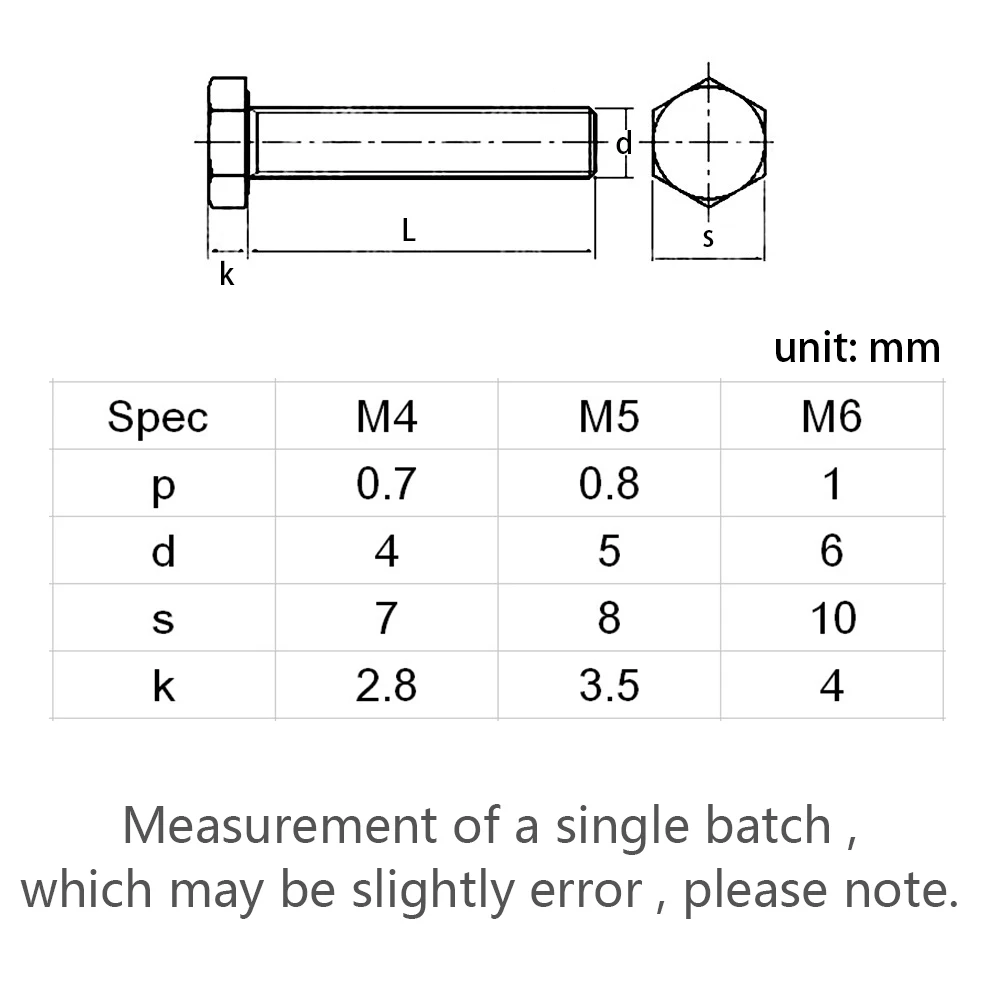 20pcs M4 M5 M6 All Lengths Brass Hex Head Machine Screws Bolts Full Thread Hex Bolts Plain Finish Bolts Aliexpress