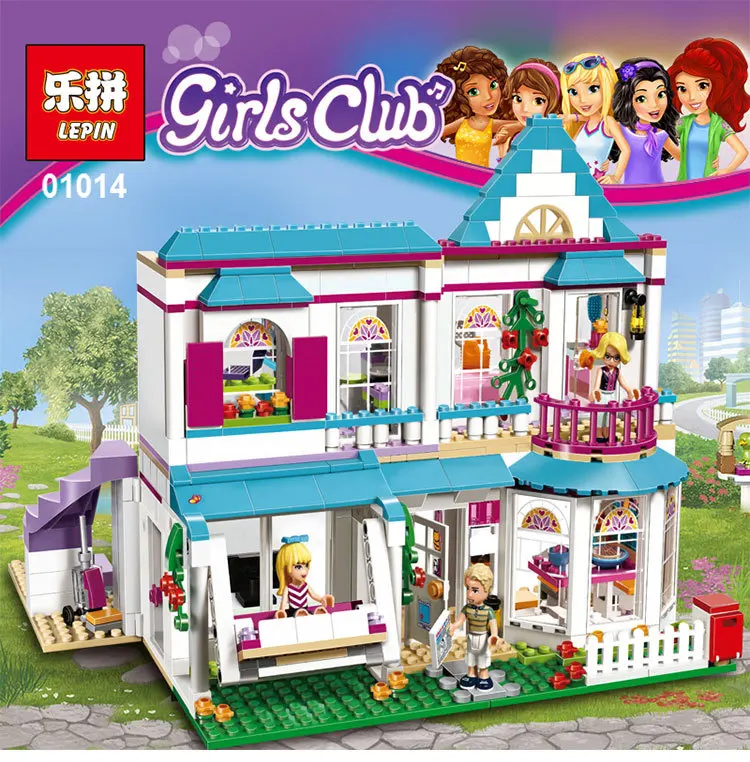 

Lepin 01014 New 622Pcs Genuine Good Girls Series The Stephanie's House Set Building Blocks Bricks Educational Toys 41314