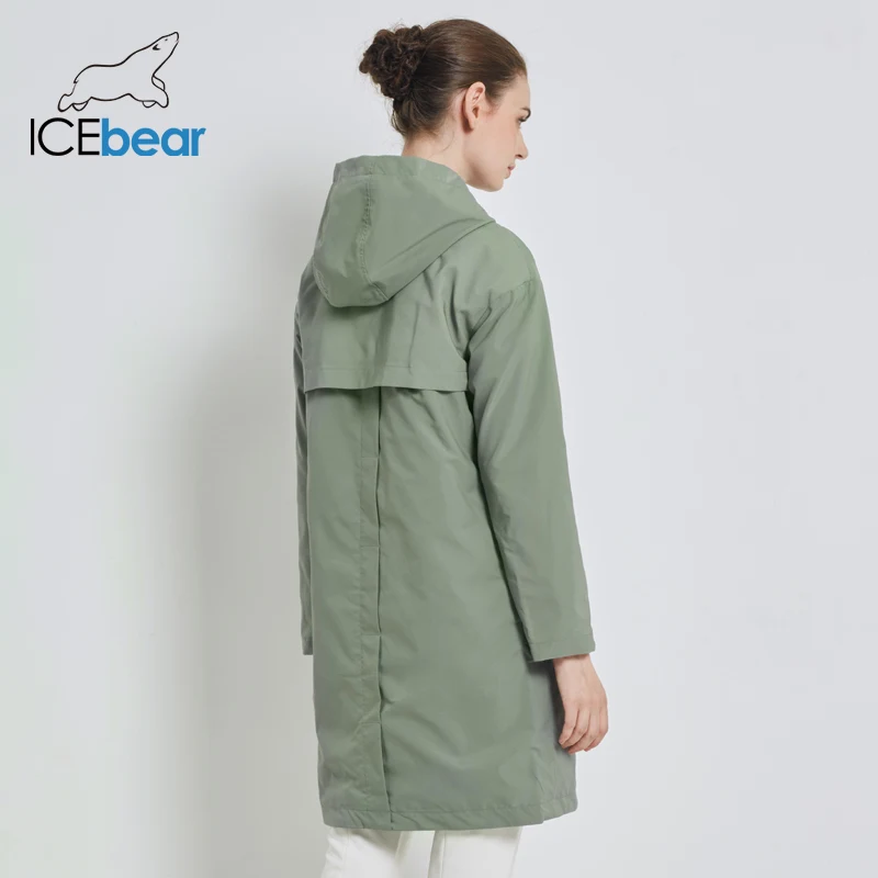 ICEbear 2019 осень новая женская ветровка свободное модное повседневное пальто для